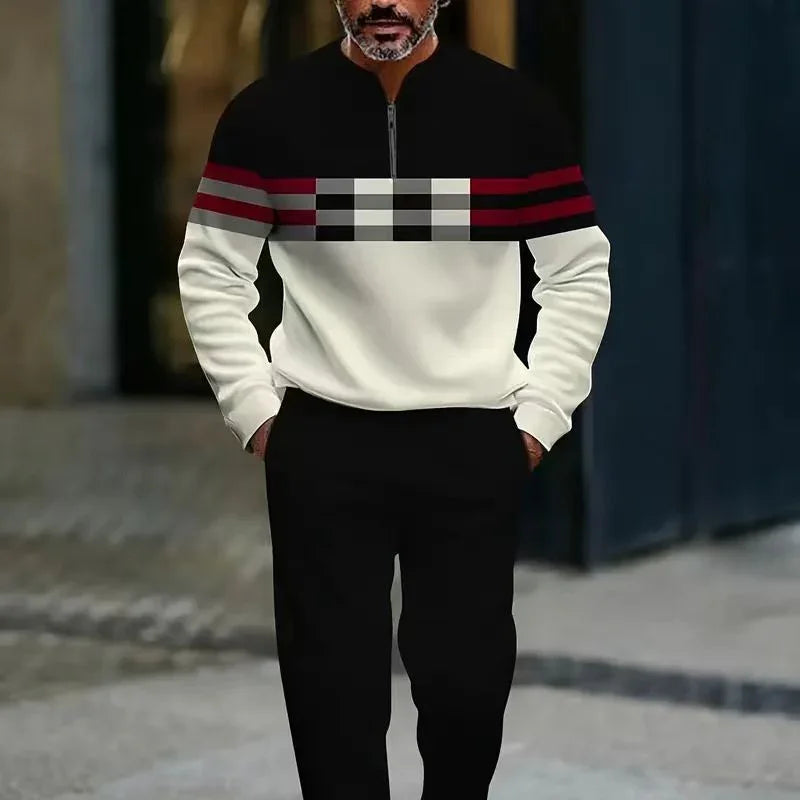 ⏰🔥LIMITED TIME 50% OFF!🔥50K+ SOLD!🧵 Men's Graphic Print Pullover & Pants Set – Bold streetwear style. Ultimate comfort for lounging or errands👖