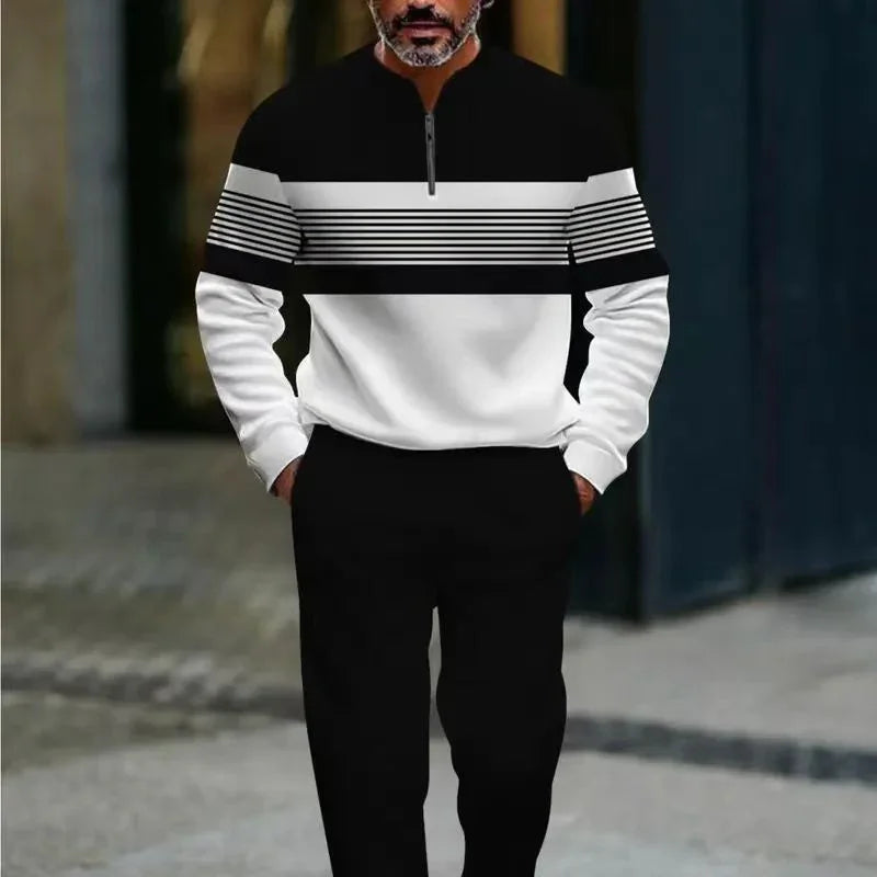 ⏰🔥LIMITED TIME 50% OFF!🔥50K+ SOLD!🧵 Men's Graphic Print Pullover & Pants Set – Bold streetwear style. Ultimate comfort for lounging or errands👖