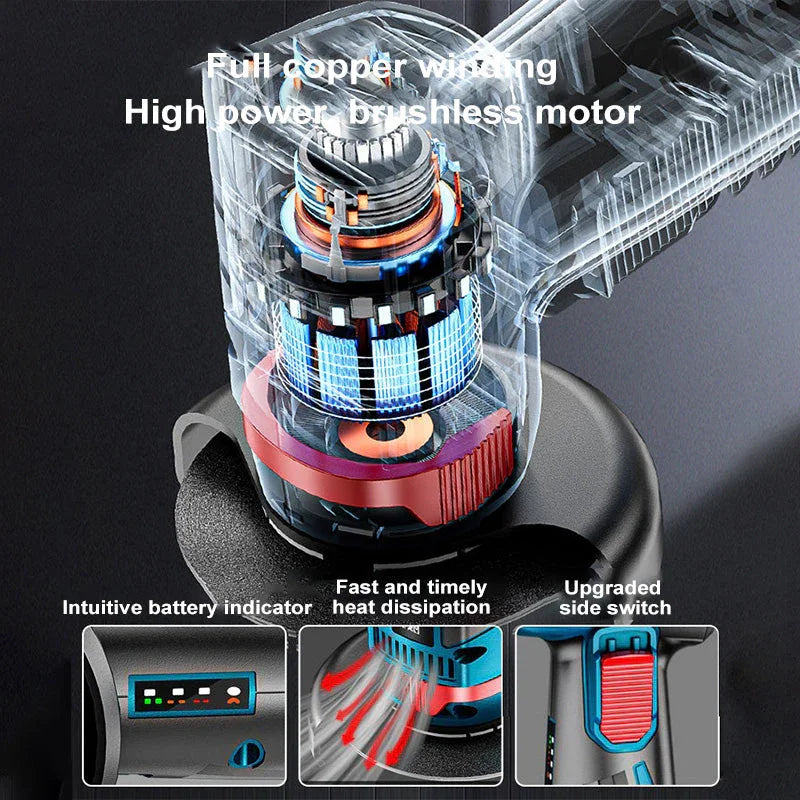 Mini Angle Grinder Without Brushes