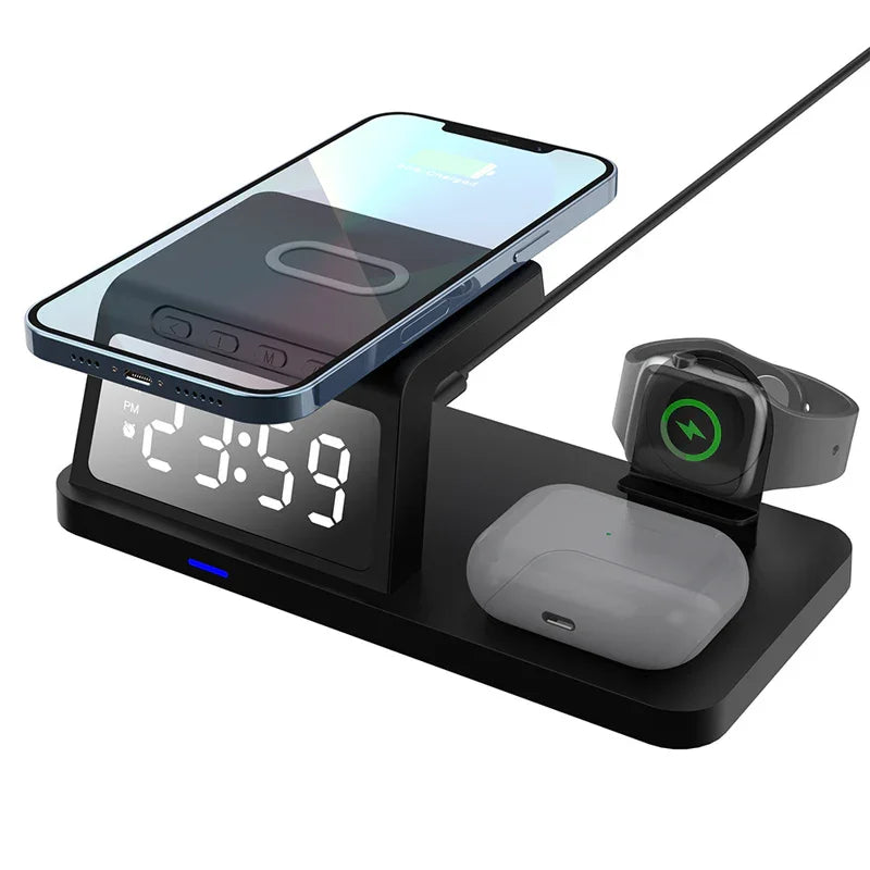 🥳2026 HOT SALE🥳7-in-1 Fast-Charging Wireless Charging Station With Clock