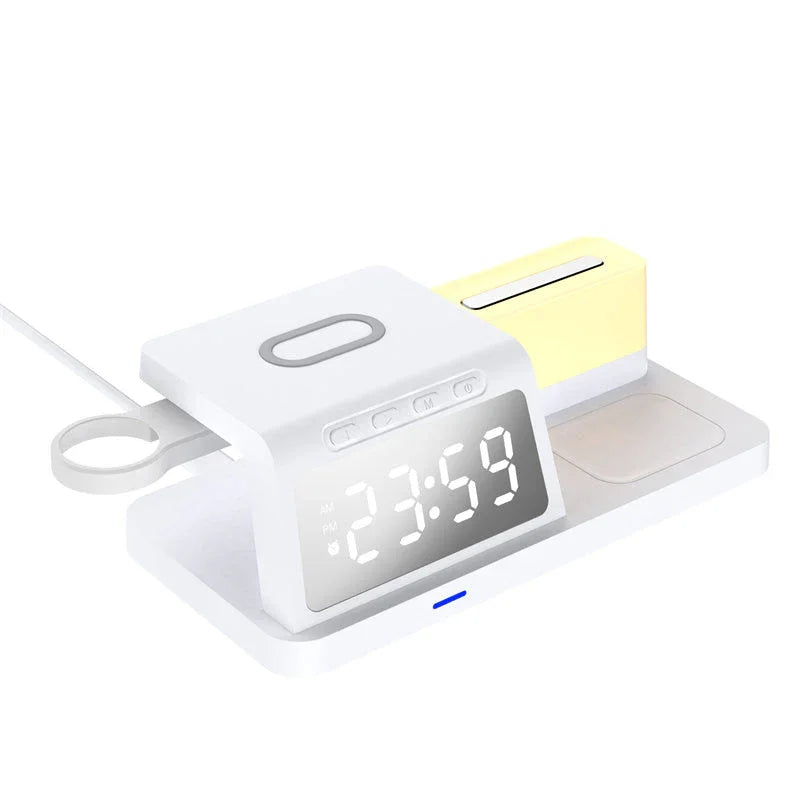 🥳2026 HOT SALE🥳7-in-1 Fast-Charging Wireless Charging Station With Clock