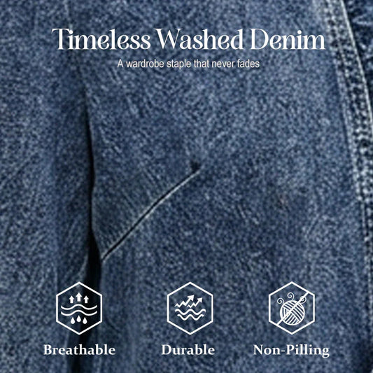 ⏰🔥LIMITED TIME 50% OFF!🔥50K+ SOLD! Women's Denim Jacket with Ruffles & Open Front – Lightweight & Feminine – Versatile & Chic 👗