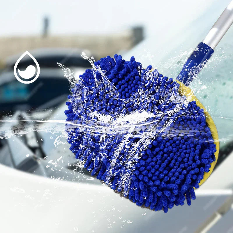 🚗 50% OFF NOW! 🧽 Durable Aluminum Long Handle Telescopic Car Wash Mop – Soft Microfiber, Scratch-Free & Adjustable Length ✨