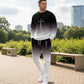 👕 Men’s Gradient Color Crewneck Tracksuit Set – Stylish, Comfortable & Casual Sportswear ✨🏃‍♂️