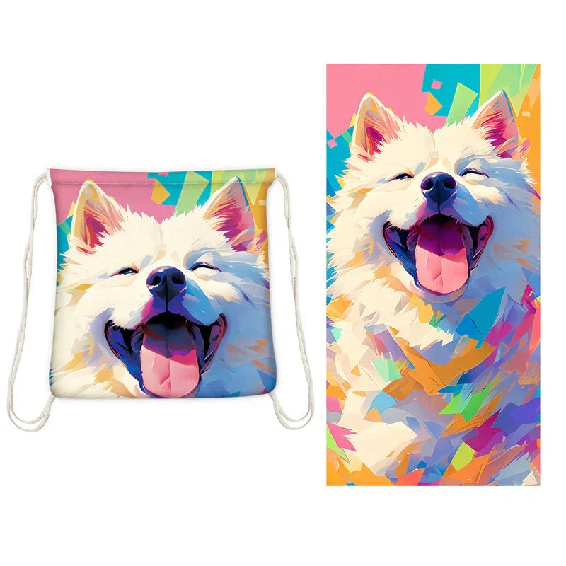 ⏰🔥LIMITED TIME 50% OFF!🔥50K+ SOLD!2-in-1 Printed Beach Towel Backpack