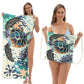 ⏰🔥LIMITED TIME 50% OFF!🔥50K+ SOLD!2-in-1 Printed Beach Towel Backpack