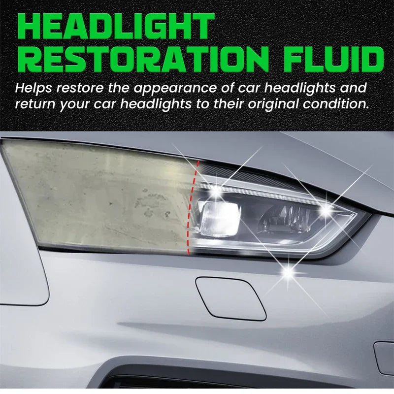 💎 50% OFF! 💎 Headlight Restoration Fluid – Instantly Removes Yellowing & Oxidation, Adds Crystal-Clear UV Protection 🚗💡