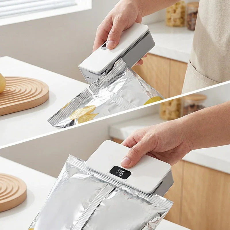 🔥【HOT SALE】Rechargeable 2-in-1 Mini Bag Sealer with Cutter