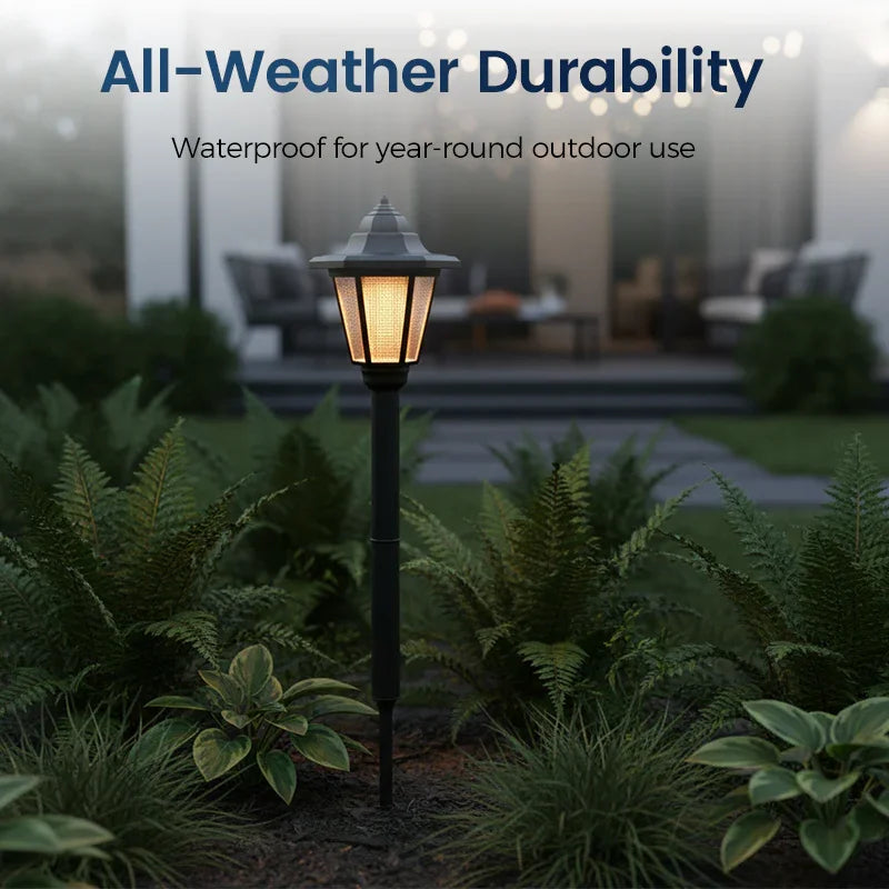 🏡 HOT SALE! ⚡ Vintage Solar-Powered Hexagonal Garden Lights – Auto On/Off, Waterproof, Retro Design, Energy Saving & Perfect for Patio Yard Pathway Decor ✨