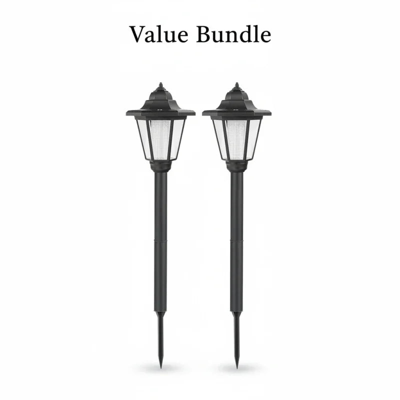 🏡 HOT SALE! ⚡ Vintage Solar-Powered Hexagonal Garden Lights – Auto On/Off, Waterproof, Retro Design, Energy Saving & Perfect for Patio Yard Pathway Decor ✨
