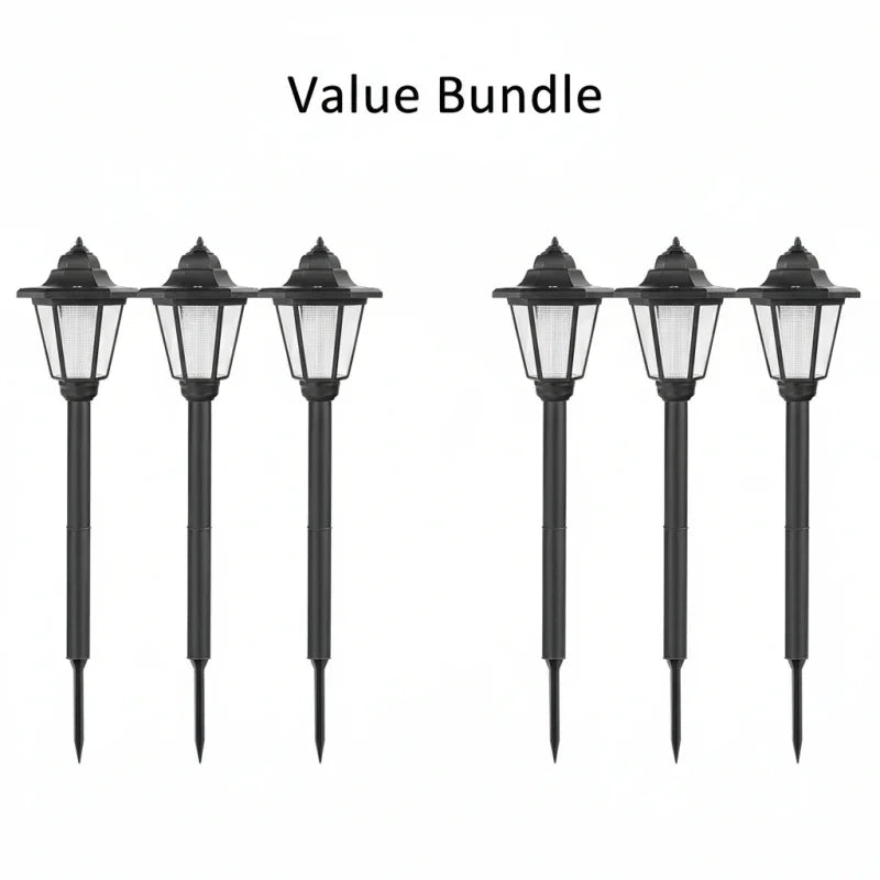 🏡 HOT SALE! ⚡ Vintage Solar-Powered Hexagonal Garden Lights – Auto On/Off, Waterproof, Retro Design, Energy Saving & Perfect for Patio Yard Pathway Decor ✨