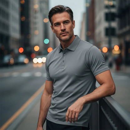 🥳2026 HOT SALE🥳💞50K+ SOLD!👔⚡ 50% OFF!👕Men's Quick-Dry Short-Sleeve Lapel T-Shirt