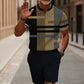 🥳2026 HOT SALE💞50K+ SOLD!✨Men's Quarter-Zip Shirt & Shorts Set