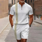 🥳2026 HOT SALE💞50K+ SOLD!✨Men's Quarter-Zip Shirt & Shorts Set