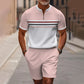🥳2026 HOT SALE💞50K+ SOLD!✨Men's Quarter-Zip Shirt & Shorts Set