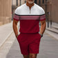 🥳2026 HOT SALE💞50K+ SOLD!✨Men's Quarter-Zip Shirt & Shorts Set