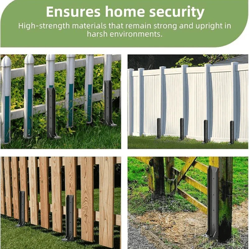 ✨ Fix Wobbly Fence Posts Fast – Heavy-Duty H-Shaped Fence Post Repair Anchor! ✨