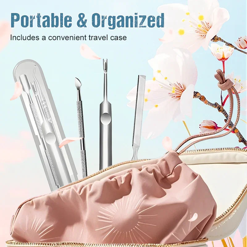 Stainless Steel Manicure & Pedicure Tool Set