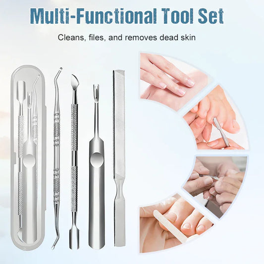 Stainless Steel Manicure & Pedicure Tool Set