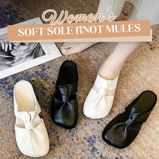 ⏰🔥LIMITED TIME 50% OFF!🔥50K+ SOLD!Women's Soft Sole Knot Mules