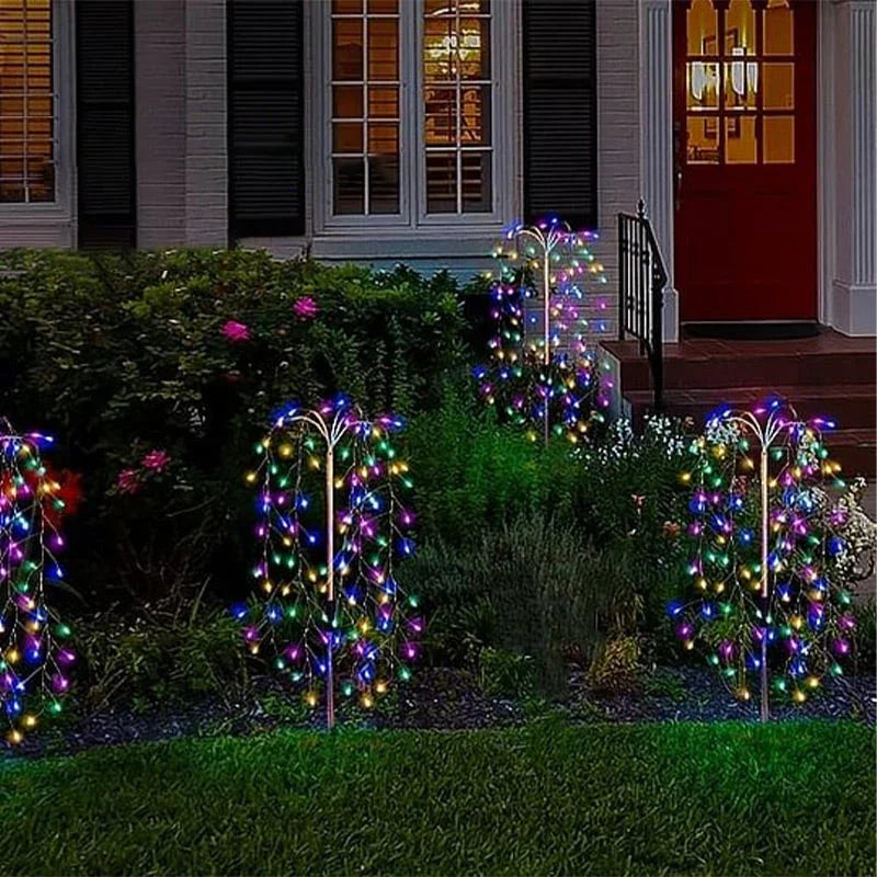 ✨ Solar Garden Lights Outdoor Decor – 100 LEDs, IP55 Waterproof, Easy Install 🌙