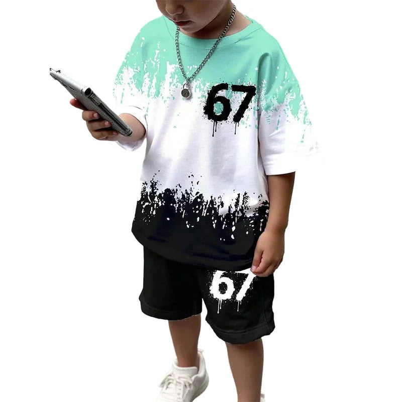 👕 50% OFF NOW! 🌟 Boys' 3D Print T-Shirt & Shorts Set – Vibrant Graphics, Breathable & Durable 🏃‍♂️