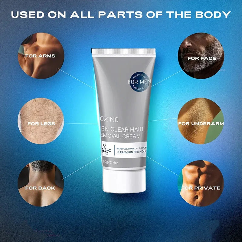 ⏳Limited-time 50% off⏰Men's Fast-Acting Hair Removal Cream🪒🧴Buy 3 Get 2 Free (5 PCS) & ✈️Free Shipping