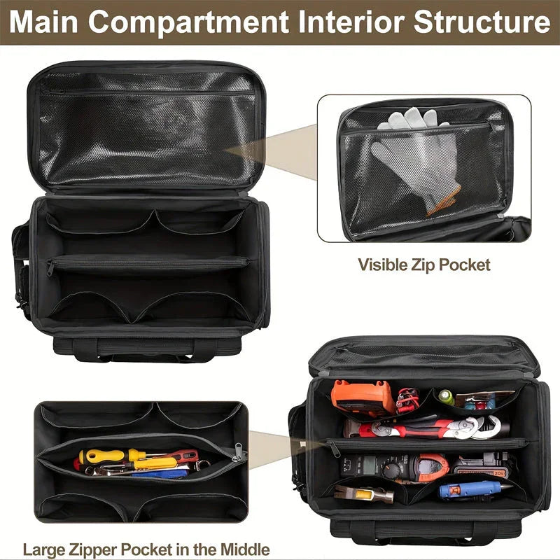 🔥🔥14-Inch Heavy-Duty Canvas Tool Bag