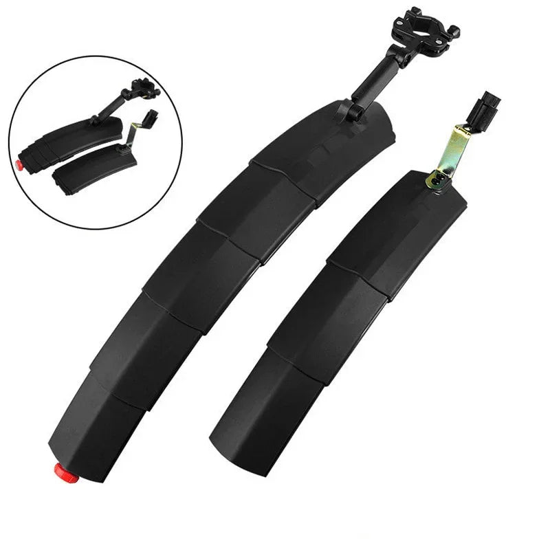The "Adulting" Mudguard: 2-in-1 Telescopic Shield + Safety Light! 🚨✨ (No More Mud Suits)