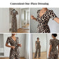 ⏳Time-Limited Special⏰Leopard Print V-Neck Wide-Leg Jumpsuit