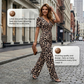 ⏳Time-Limited Special⏰Leopard Print V-Neck Wide-Leg Jumpsuit