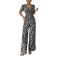 ⏳Time-Limited Special⏰Leopard Print V-Neck Wide-Leg Jumpsuit