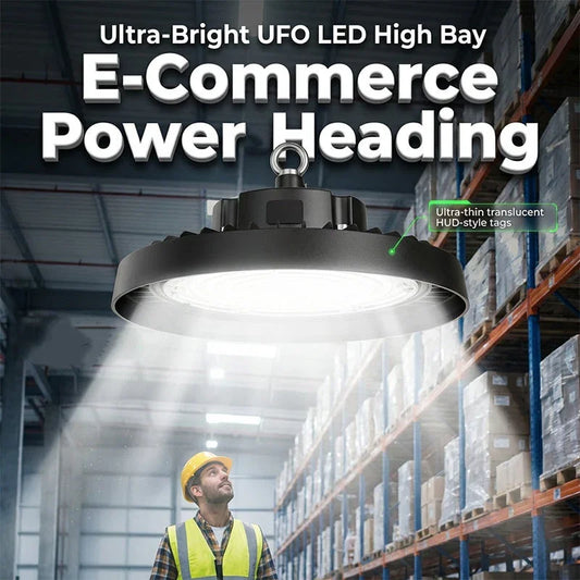 💡 59% OFF NOW! UFO LED High Bay Light – 100W, 160lm/W, 220V, for Industrial, Warehouse & Large Spaces 🏭✨
