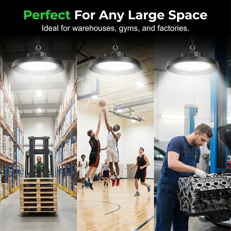 💡 59% OFF NOW! UFO LED High Bay Light – 100W, 160lm/W, 220V, for Industrial, Warehouse & Large Spaces 🏭✨
