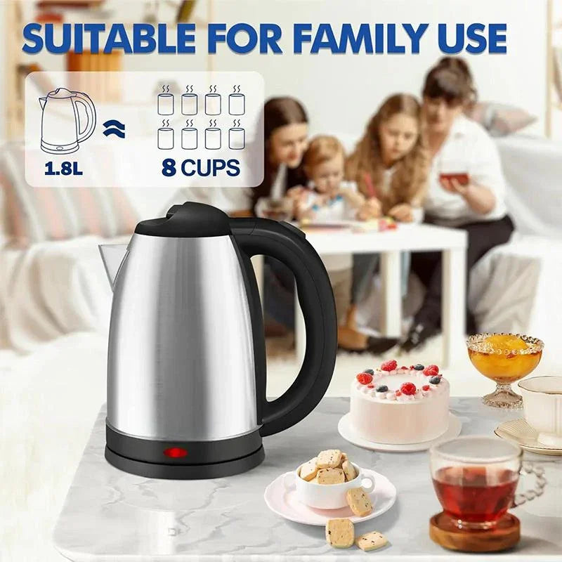 🔥 LAST DAY: 50% OFF! Large Electric Tea Kettle 1.8L – 1500W Fast Boil, All Food-Grade Stainless Steel Interior & Auto Shut-Off ⏳