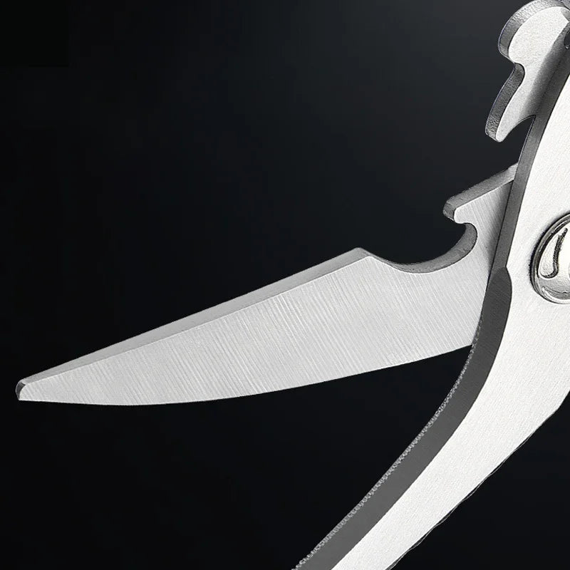✂️ LIMITED TIME 50% OFF! ⚡ Heavy-Duty Multifunction Kitchen Shears – 4-in-1 Tool with Fish Scaler, Bottle Opener & Safety Lock 🔪