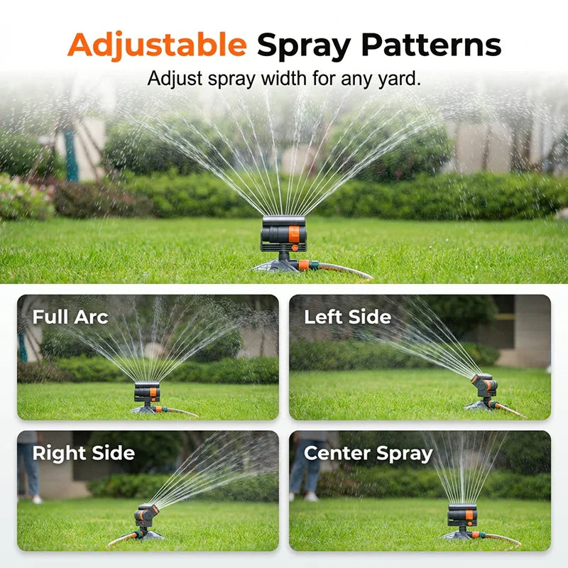 Wide-Coverage Automatic Rotating Garden Sprinkler