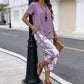 🥳SUMMER HOT SALE🥳💞50K+ SOLD!💥50% OFF! 🔥Casual Round Neck Layered Tunic Top and Wide Leg Pants Set