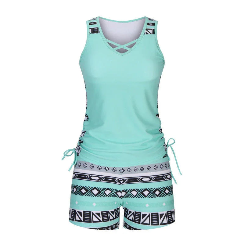 🏊‍♀️Women's Printed Two-Piece Tankini Swimsuit