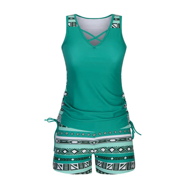 🏊‍♀️Women's Printed Two-Piece Tankini Swimsuit