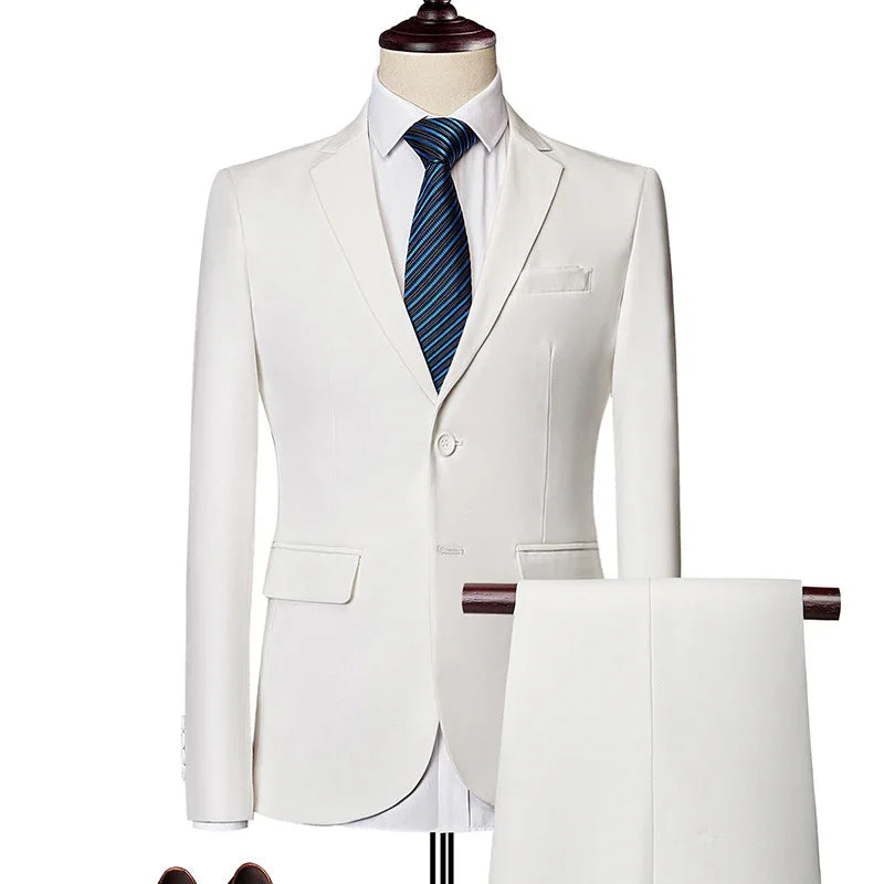 📢📢50% OFF !! ⏰Men's 2-Piece Modern Fit Business Suit Set
