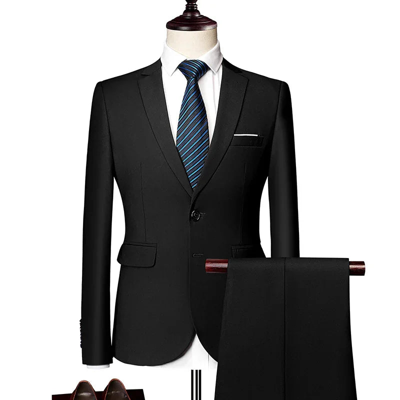 📢📢50% OFF !! ⏰Men's 2-Piece Modern Fit Business Suit Set