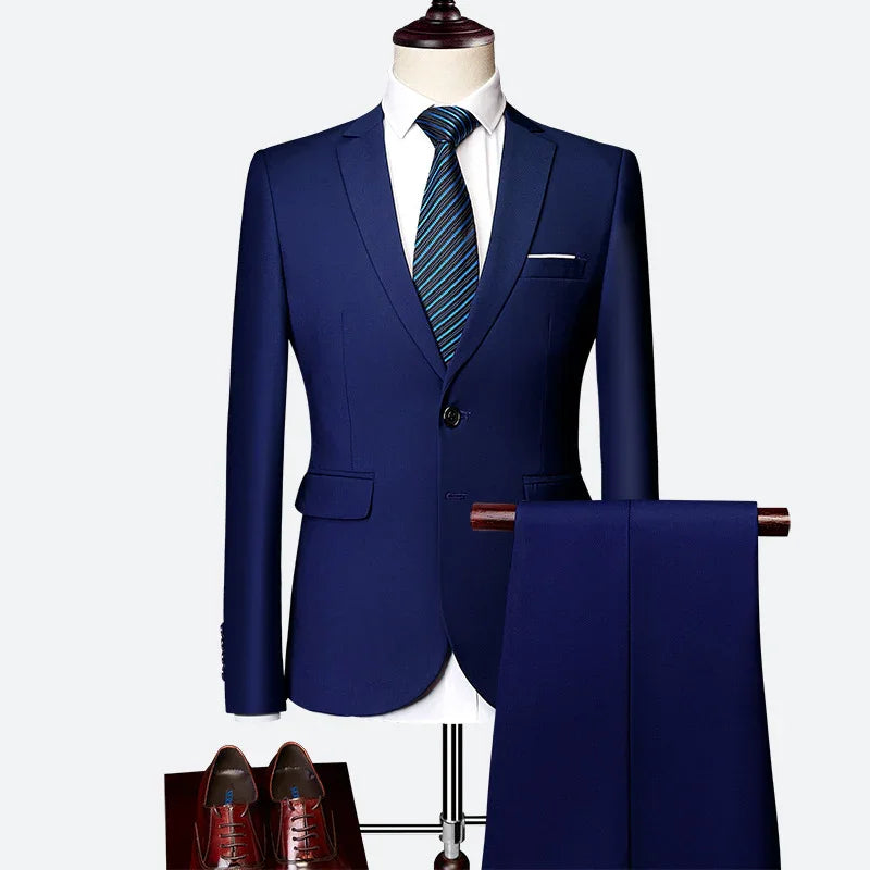 📢📢50% OFF !! ⏰Men's 2-Piece Modern Fit Business Suit Set