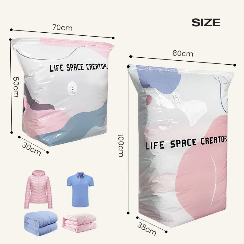🥳2026 HOT SALE💞50K+ SOLD!🧳💨No-Pump Large Vacuum Storage Compression Bags
