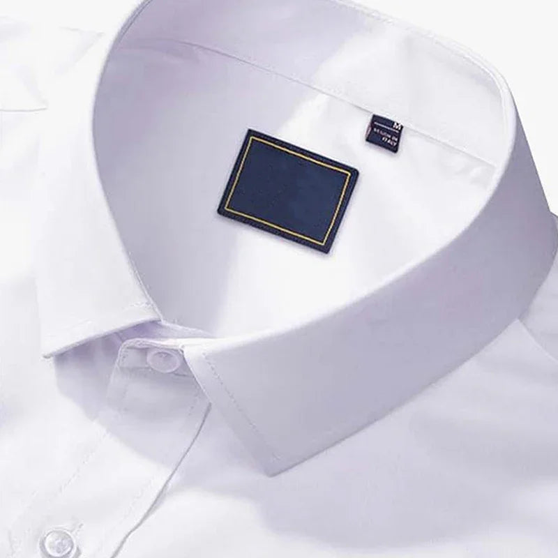 👔 50% OFF NOW!✨ Solid-Color Long-Sleeve Shirt – Wrinkle-Resistant Cotton Blend & Classic Fit – Professional Business Dress Shirt for Men 🌿