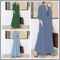 🥳2026 HOT SALE 50% OFF! 🥳💞50K+ SOLD!🌸Long-Solid, Simple and Long-Coloured Sleeve Dress