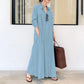 🥳2026 HOT SALE 50% OFF! 🥳💞50K+ SOLD!🌸Long-Solid, Simple and Long-Coloured Sleeve Dress
