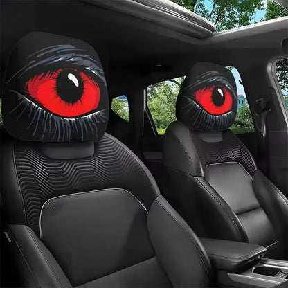 ⏳Limited-time 50% off⏰Spooky Red Eye Car Headrest Cover👁️‍🗨️🚗