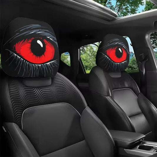 ⏳Limited-time 50% off⏰Spooky Red Eye Car Headrest Cover👁️‍🗨️🚗