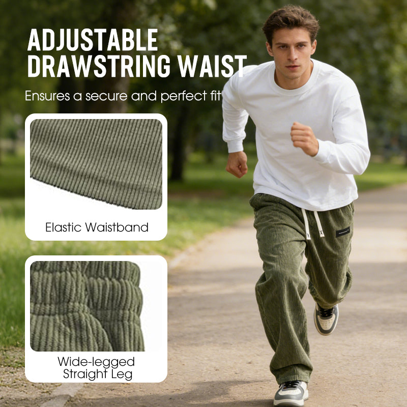 👖Men's Loose-Fit Drawstring Pants with Pockets 🔥BUY 2 FREE SHIPPING